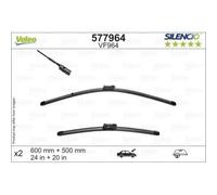 Balai D'essuie Glace Valeo 577964 Silencio Flat Blade Set pour Volvo Avant