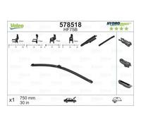 Balai D'essuie Glace Valeo 578518 Hydroconnect pour Citroën Ford DS