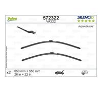 Balai d'essuie-glace VALEO AquaBlade 572322, 650/550mm, Avant, 2 Pièce