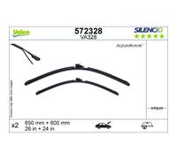 Balai d'essuie-glace VALEO AquaBlade 572328, 650/600mm, Avant, 2 Pièce