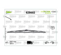 Balai d'essuie-glace VALEO Optiblade 628602, 600mm, Avant, 1 Pièce