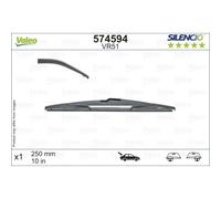 Valeo Balai d'essuie-glace Silencio 574594 250 mm Arrière - 1 pièce