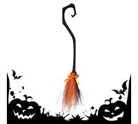 Balai d'halloween, Balai pour | Décoration Portable avec Ruban, pour Extérieur Et Intérieur Maison Jardin Porche Mur