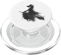 Balai Effrayant sorcière équitation Halloween Art PopSockets PopGrip pour MagSafe
