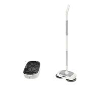 Balai électrique à batterie, vitesse 150 tr/min, réservoir 400 ml, argenté