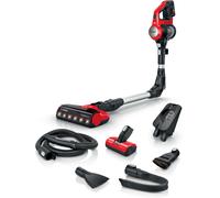 Bosch BCS711PET aspirateur balai et balai électrique Batterie Sec Sans sac 0,3 L Noir, Rouge 3 Ah