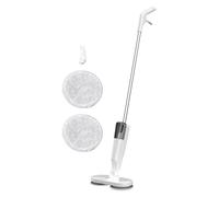 Balai Électrique Rechargeable sans Fil, Balai Spray Léger pour Sols Bois, Carrelage, Marbre, 2000mAh - Flexible, Silencieux, Durable pour Nettoyage Intérieur (Blanche)