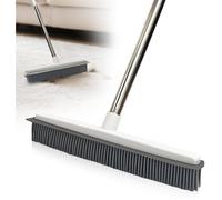 Balai en Caoutchouc 2 en 1,Brosse en Caoutchouc avec Raclette,Élimine Les Poils de Chat et Chien,pour Fenêtres,Parquets,Carrelages