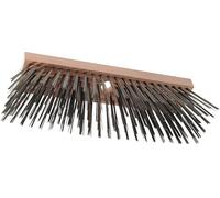 Balai en fil d'acier HAROMAC 300 mm en bois plat avec trou de manche