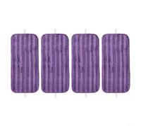 Balai en microfibre réutilisable pour tampons, nettoyage efficace, s'attaque à la saleté et à la crasse, pour balai Swiffer Wet Jet Mop, humide pour tampons lavables en microfibre (lot de 4/6) (lot de