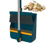 Balai et pelle à poussière - Ensemble de mini brosses de nettoyage, rotation à 180° | Poils denses à long manche - Outil de balayage de sol domestique pour salle à manger, salle de bain, garage, hall