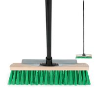 Balai Extérieur Hausfelder Avec Manche 40 cm - Balai de Voirie, Pelle de Jardin Extra Large