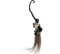 balai fleuri à suspendre gris 95cm - ptitclown 22986 Noir