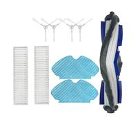 Balai HEPA À Brosse Latérale Principale, Compatible Avec Rowenta | Kit de remplacement 4 en 1 : brosse principale/latérale, filtre HEPA, vadrouille. Ajustement exact, installation DIY.