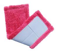 Balai Lave Sol Avec Housse De Nettoyage De Rechange Pour Balai Plat Easy Wring Vadrouille Nettoyage En Microfibre Mop TêTe De Rechange (Rose vif)