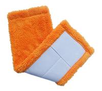 Balai Lave Sol Avec Housse De Nettoyage De Rechange Pour Balai Plat Easy Wring Vadrouille Nettoyage En Microfibre Mop TêTe De Rechange (Orange)