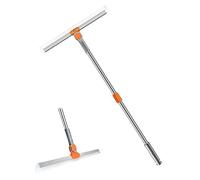Balai magique multifonction avec manche long de 100 cm, balai à fenêtre et raclette à fenêtre en kit combiné, balai en silicone, racloir de sol, grattoir, balai