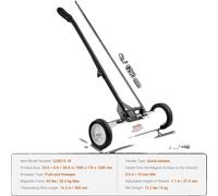 Balai magnétique VEVOR, capacité d'absorption maximale de 20 kg, poignée à fermeture rapide , 23,6 pouces 45 lbs MAX