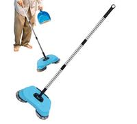 Balai Manuel pour Moquettes, Balai Mécanique Manuel sans Électricité, 3 en 1 BalaiMulti Usages Sols Inclure Pelle À Poussière Et Une Poubelle, pour Un Nettoyage Hygiénique Et Efficace