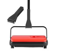 Balai Mécanique-Duoku-avec Largeur de Balayage de 170 mm-Balayeuse Manuelle pour Sols et Tapis-Êquipée d'un Bac à Poussière