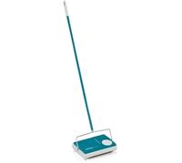 Leifheit Balai mécanique Regulus 11700 – 3 brosses rotatives, sans câble ni électricité, turquoise