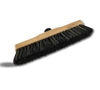 Balai ménage Appartement Maison 30 cm | Version Luxe | Garnissage Soie Grise 50 mm | Monture en Bois Vernis teinté | sans Manche | Balayage intérieur Tous sols | Kibros 211020