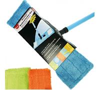 Balai Microfibre Vadrouille MOP Clipsable + Manche Bâton Télescopique 120 cm