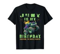 Balai Monster Truck d'anniversaire de Janvier T-Shirt