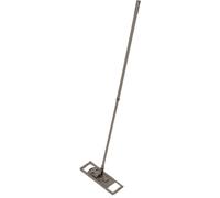 Balai MOP en microfibre et manche téléscopique en métal - Taupe- H 74 à 130 cm