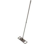Balai MOP en microfibre et manche téléscopique en métal - Taupe- H 74 à 130 cm G
