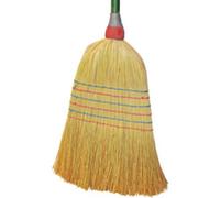 Balai paille de riz, manche en bois, 6 fils