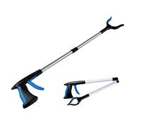 Balai - pelle,Ramasseur de litière pliable,outils de ramassage,extension de la pince,ramassage des ordures pliables - Type Bleu -A