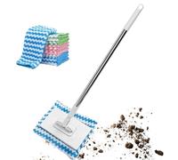 Balai Plat Avec Manche Long Réutilisable Et Plat | Balais à Poussière et Serpillères pour Nettoyage du Sol Pour Pare-Brise De Voiture Maison Appartement Bureau Chambre Salle