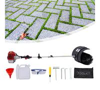 Balai portatif 52 cc 2 temps alimenté par essence, 2,3 CV avec brosse en nylon et sangle de transport portable pour balayer les boulevards, les allées et les pelouses