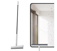 Balai raclette - Cadre en Plastique Robuste de Couleur Bleue, Accessoire de Balayage Multi-Surfaces, Conception à poignée Ergonomique, nettoyant pour Liquide et poussière | pour la tâche de n