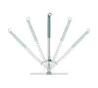 Balai raclette pour sol - Épilateur pour poils d'animaux avec manche télescopique | Balai Multifonctionnel Pour Salle De Bain Cuisine | Action de grattage et de balayage à action rapide sur toutes les