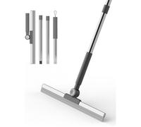 Balai Raclette Sol Professionnel 42cm - Manche Réglable 113cm en Caoutchouc - Pour Douche, Carrelage & Extérieur