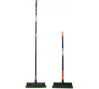 Balai râteau / Balai brosse - SPEAR & JACKSON - 2 en 1 - Tête détachable 36 cm - Manche télescopique aluminium - Poils synthétiques