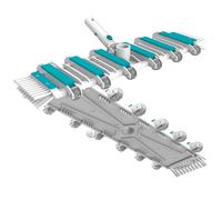 Bayrol Balai rectangulaire lesté 12 roues – nettoie le fond – brosses latérales