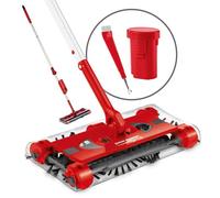 Balai sans Fil Swivel Sweeper avec fonction de balayage sans fil sans sac rotation 360° rechargeable Flexibilité maximale - rouge