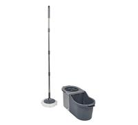 Seau Essoreur & Balai "Easy" 8,2L Gris