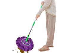 Balai Serpillère Essoreuse Rotative - Mop Twist avec Manche Réglable Tête Microfibre - Nettoyage Sols Facile Et Rapide - Accessoire Maison pour Carrelage, Parquet Et Surfaces Intérieures
