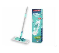 Leifheit Balai plat SUPERDUSTER Floor – microfibre lavable, housse anti-poussière, sols durs