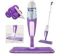Balai Serpillère Vaporisateur Spray Mop - SEVENMAX Balai Lave Sol avec Reservoir 3 Tampons Microfibre - Serpillere pour Bois Dur Stratifié Bois Maison Cuisine Nettoyage des Sols