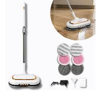 Balai Serpillière Électrique Sans Fil avec Spray, LED, 6 Lingettes Microfibre et Batterie 2600 mAh