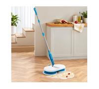 Balai Serpillière Électrique Sans Fil USB - Nettoyeur Rotatif avec Double Tête Microfibre, Léger et Rechargeable pour Sols Maison