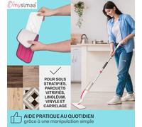 Balai serpillière professionnel Glisten Spray serpillière avec réservoir d'eau