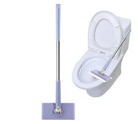 Balai serpillière, serpillère compacte, balai à poussière plat Changement automatique de chiffon | Balai pour sol en bois dur, léger et humide, kit de serpillère de nettoyage pour sols en bois dur