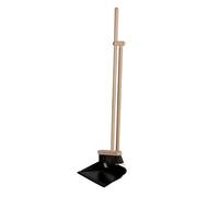 Balai Set Avec Pelle à Poussière en Bois de Hêtre Métal Robuste Encombrant
