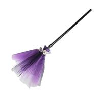 Balai Sorcière Enfant - Accessoire Halloween, Objet Fantaisie | Accessoire Déguisement Amusant Pour Fête D’école, Jeu Théâtral, Spectacle Vacances Et Animation De Groupe, Outil De Jeu Magique